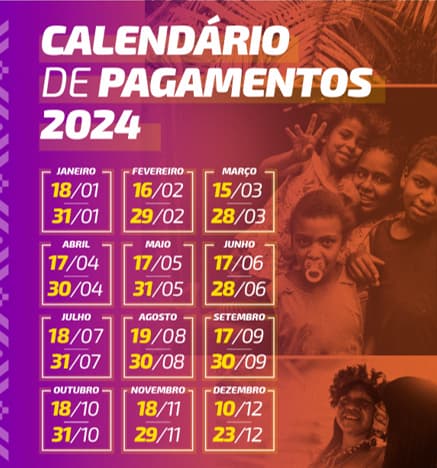 Calendário do Bolsa Família 2024